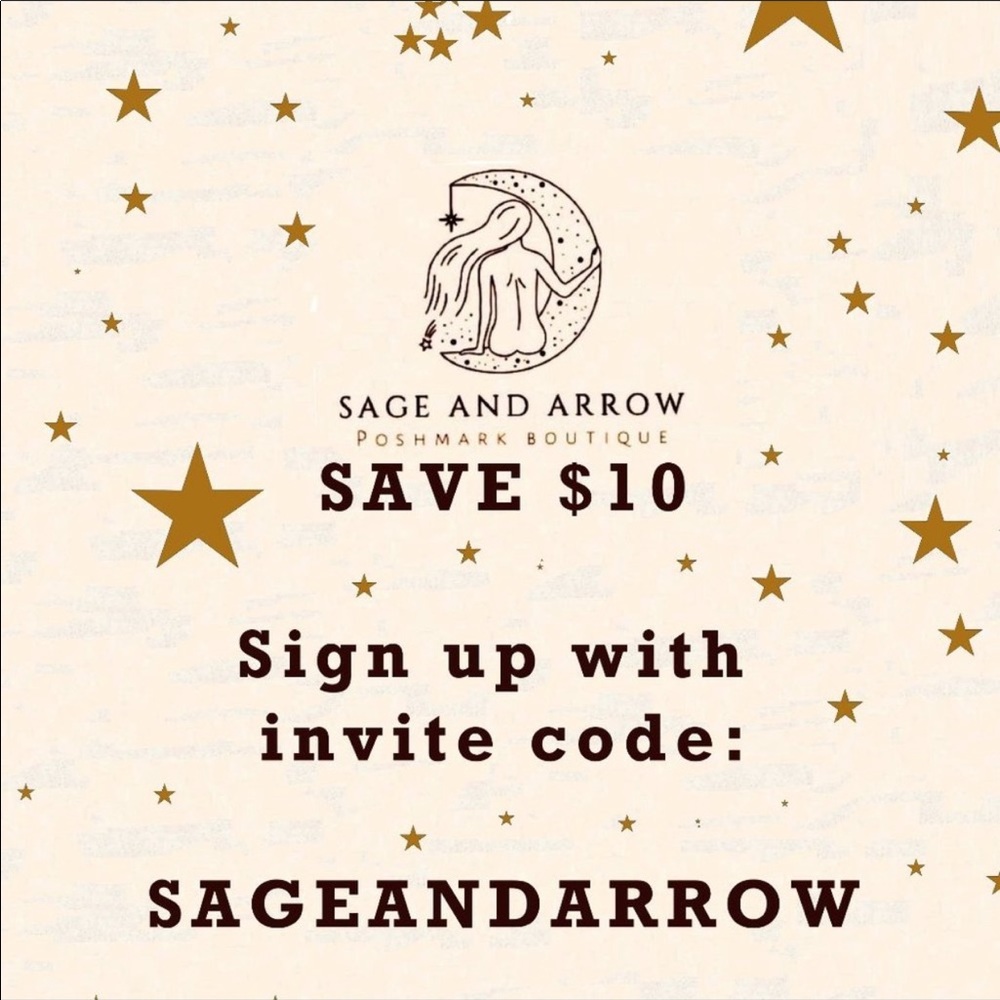 sage and arrow posh sign up promotion🥳